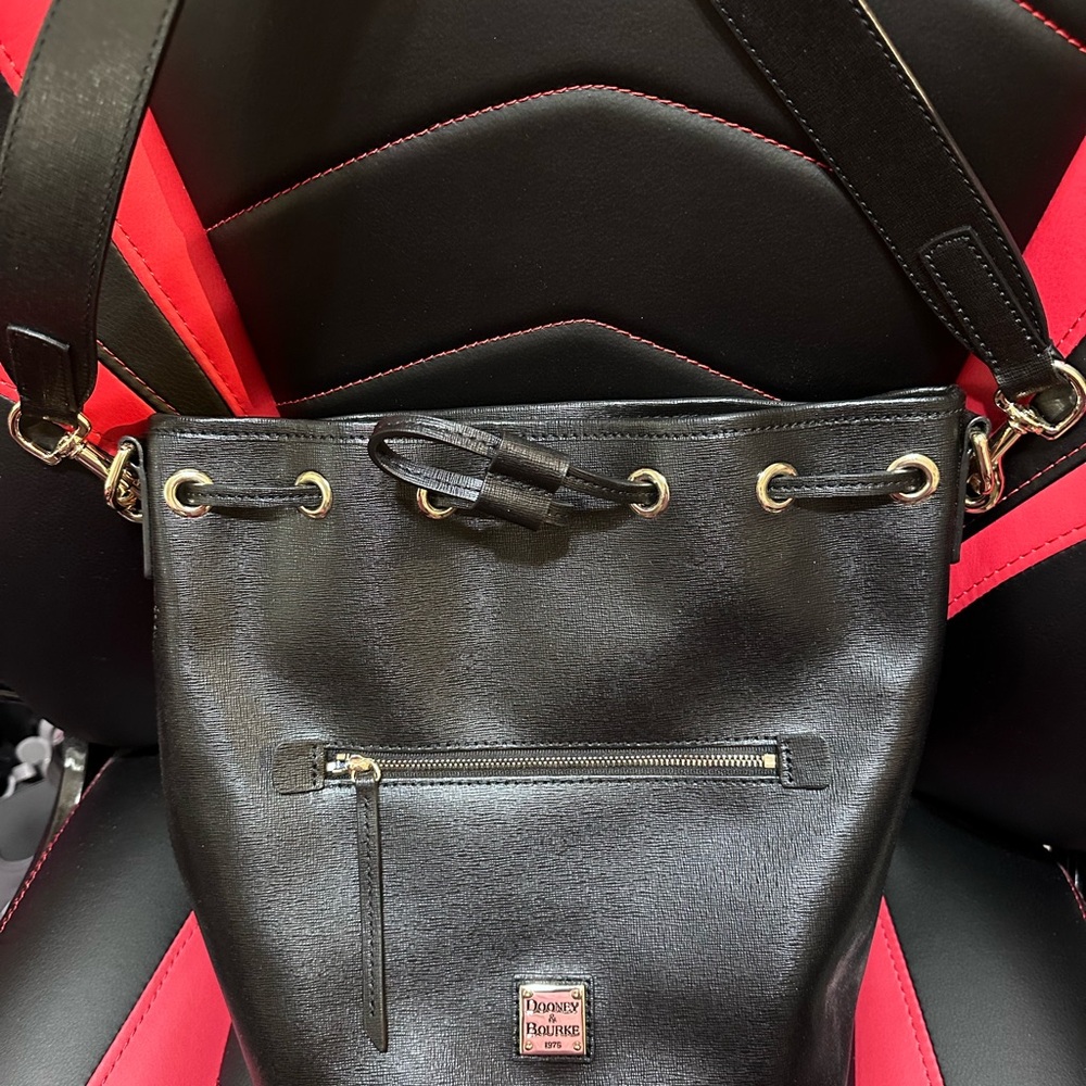 Dooney and Bourke Black Bucket Bag